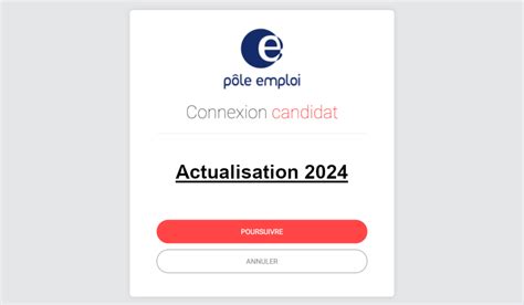 pole emploi actualisation en ligne