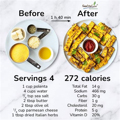 polenta fries calories