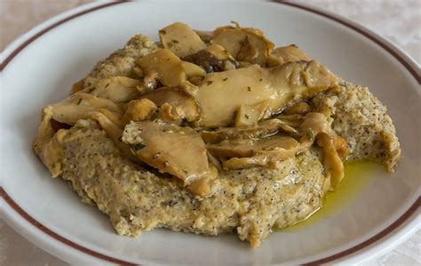 polenta taragna con funghi