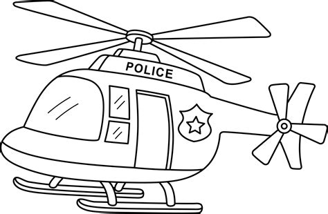 Police Helicopter Coloring Pages at Free printable