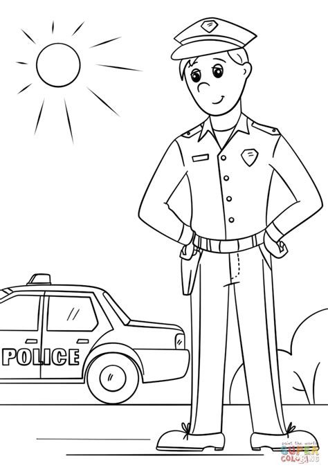 Law Enforcement Coloring Pages at Free printable