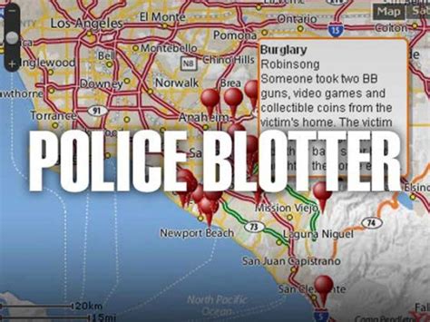 police blotter orange county