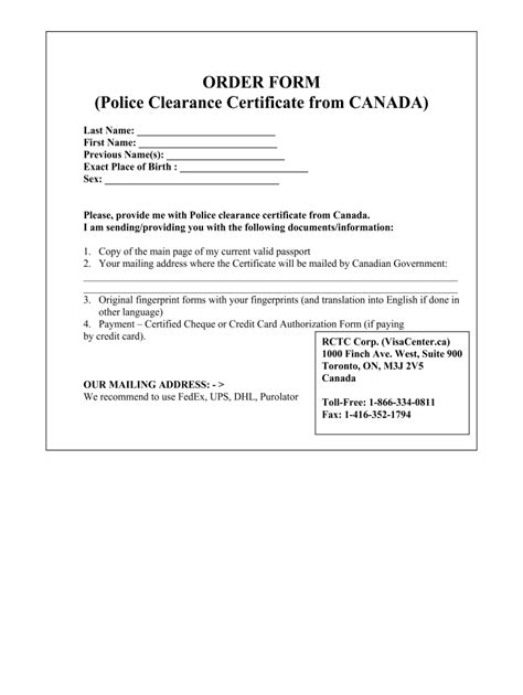 police clearance certificate online canada