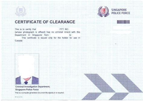 police clearance in singapore