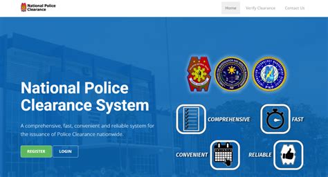 police clearance online appointment system