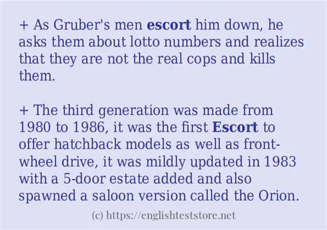 Police Escort Example Sentence