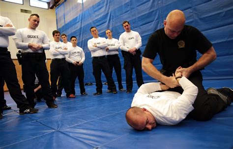 Police officer training exercises