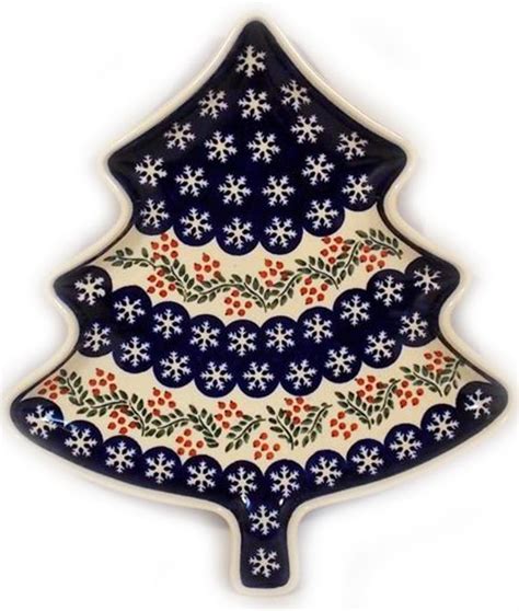 polish pottery christmas plates