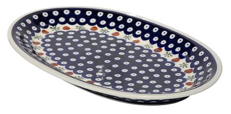 polish pottery oval platter