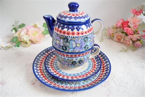 Polish Pottery Tea Set