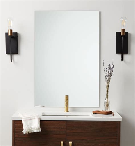 Polished Rectangle Wall Mirror