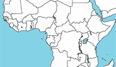 Political Africa Map Blank Outline