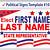 political campaign sign templates free
