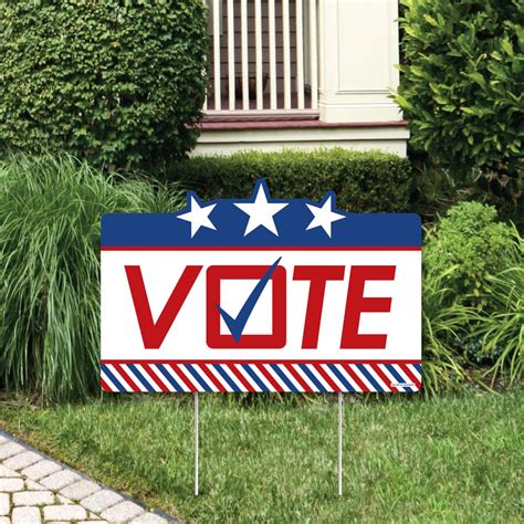 political campaign lawn signs