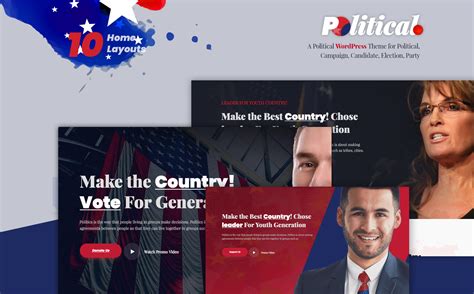 political campaign website template