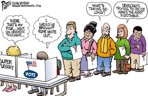 political cartoon about voting