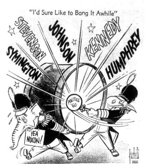 political cartoon from the 1960 election