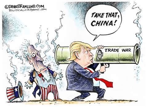 political cartoon on trade