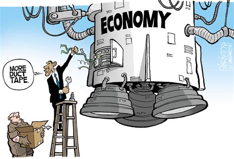 political cartoons on economy
