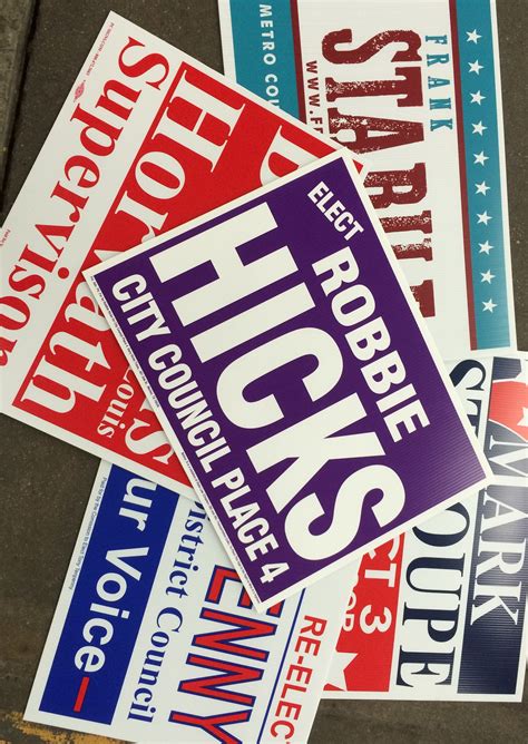 political sign printing near me