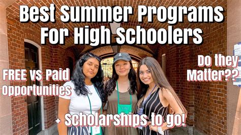 political summer programs for high schoolers