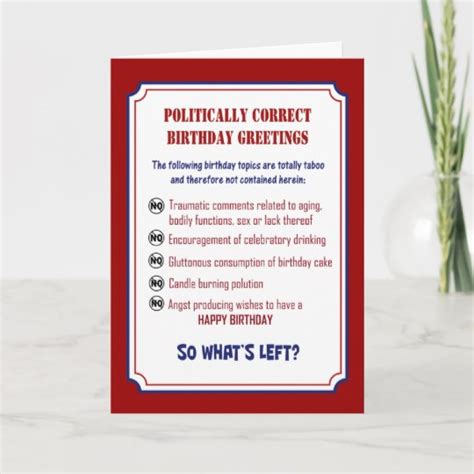 Political Birthday Card Politically Incorrect Trump Card Funny