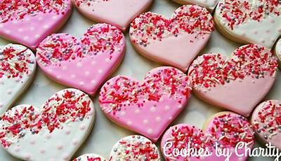 Polka Dot Valentine Cookies