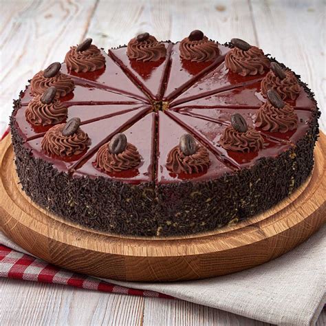 polkadot belgian chocolate cake