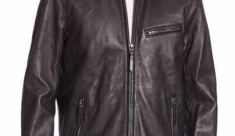 Polo Ralph Lauren Men's Café Racer Leather Jacket - Macy's