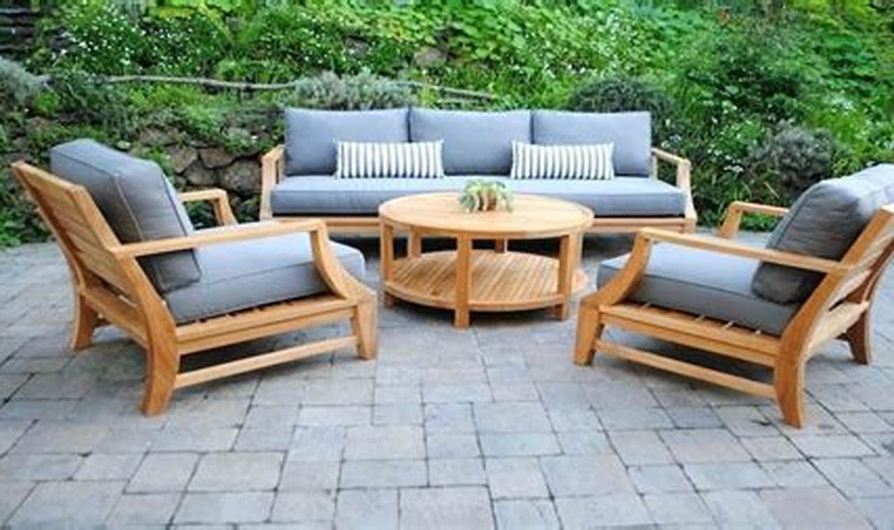 poly teak patio furniture