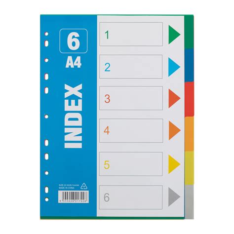 Poly Index Dividers