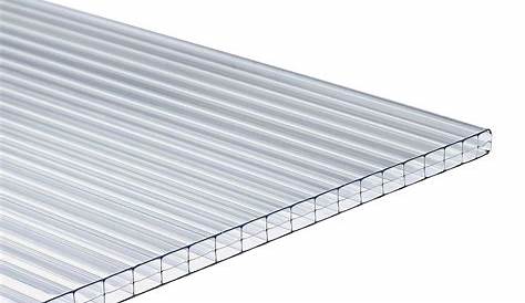 Polycarbonate Alveolaire 6mm AXGARD Clear Solid Glazing Sheet