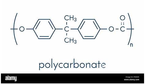 Polycarbonate Polymer Structure (PC) Plastic, Chemical . Made From