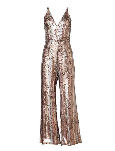 Polyester Gold Jumpsuit