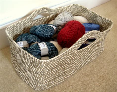Polyester Rope Crochet Basket