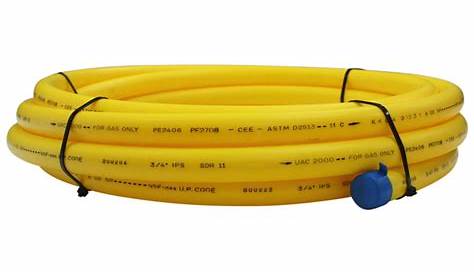 Home Flex 1 2 In Underground Yellow Poly Gas Pipe Coupler 18 429