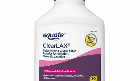Polyethylene Glycol 3350 Bottle Size Walgreens Smooth Lax Laxative Powder Peg 30 Day Walgreens