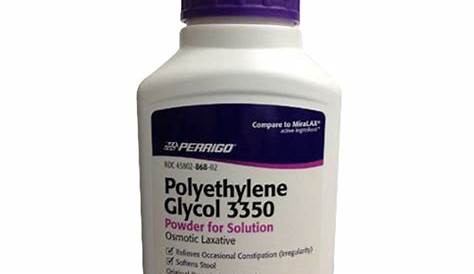 Polyethylene Glycol 3350 Nf Para Que Sirve Polyvinyl Chloride
