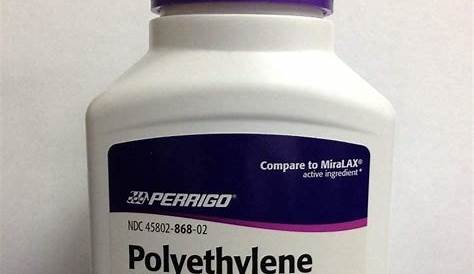 Polyethylene Glycol 3350 Nf Powder For Oral Solution En Espanol 543 Polyvinyl Chloride