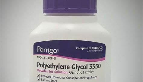 Polyethylene Glycol 3350 MiraLAX Powder Laxative, 17.9 Oz