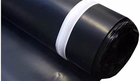 Polyethylene Plastic Film Moisture Barrier 6 Mil Sheeting Roll (20’ X 100’) Black