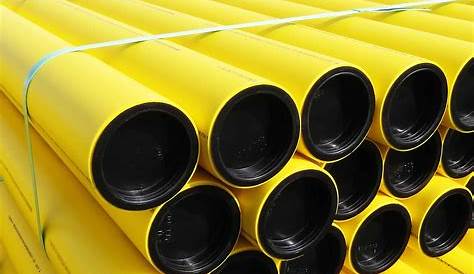 Polyethylene Plastic Pipe Natural Gas HOMEFLEX 11/2 In. IPS X 100 Ft. DR 11 Underground Yellow