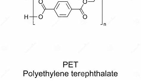 Polyethylene Terephthalate Chemical Structure PET, PETE Polyester Plastic