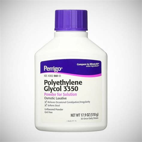 polyethylene glycol 3350 cost