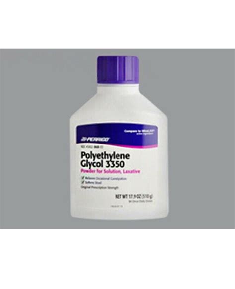 polyethylene glycol 3350 gm gram