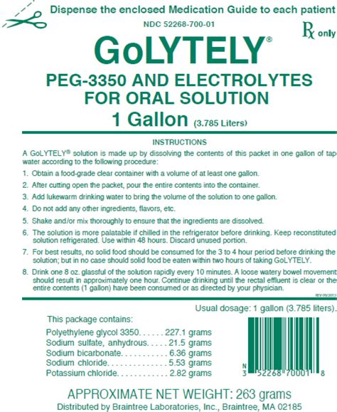 polyethylene glycol 3350 instructions