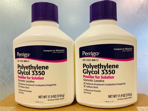 polyethylene glycol 3350 powder used for
