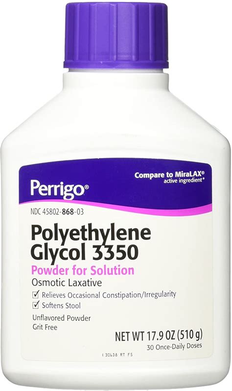 polyethylene glycol 3350 toxic