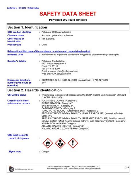 polyguard 250 wax sds