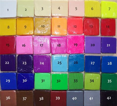 Polymer clay colors
